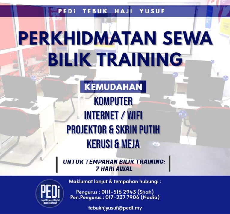 sewa bilik training
